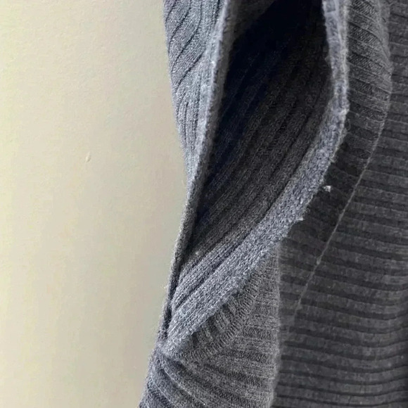 [SP]Talbot Fine Merino Wool Women Petite Gray  Cardigan/ Poncho - Picture 8 of 11